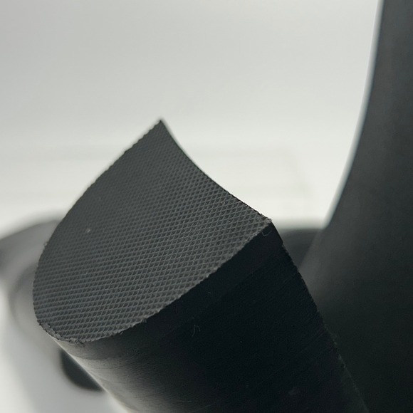 Steve Madden Size 11 Black Leather Pointed Snip Toe Ankle Boots Block Heel $259 - Picture 14 of 15